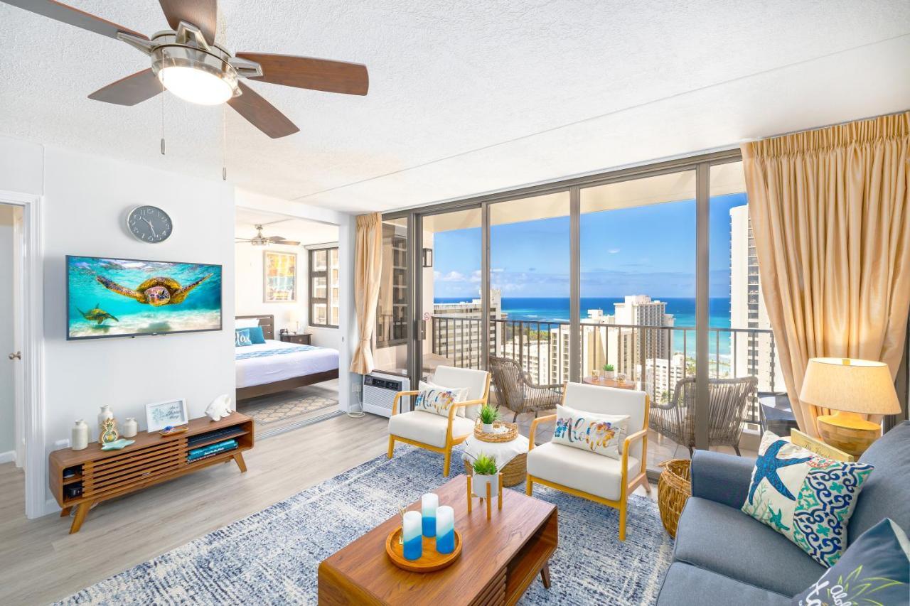 Waikiki Upscale 1 Bedroom - Ocean Views - Parking Appartement *